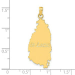 Load image into Gallery viewer, 14K Yellow Gold St. Lucia Island Pendant
