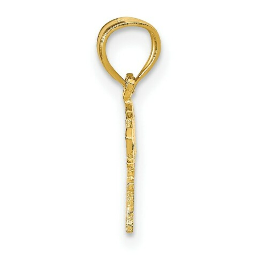 14K Yellow Gold Born To Win Pendant