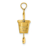 Load image into Gallery viewer, 14K Yellow Gold Key West Pail and Shovel Pendant
