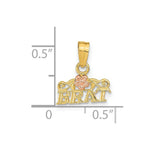 Load image into Gallery viewer, 14K Rose And Yellow Gold Brat Pendant
