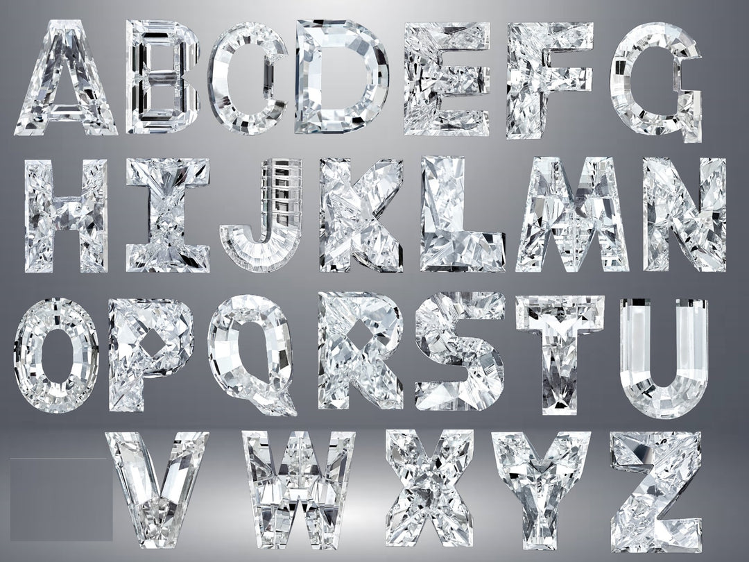 Certified Lab Grown Diamonds in A - Z Initial Letters VS1/VS2 D-E-F Size 7mm