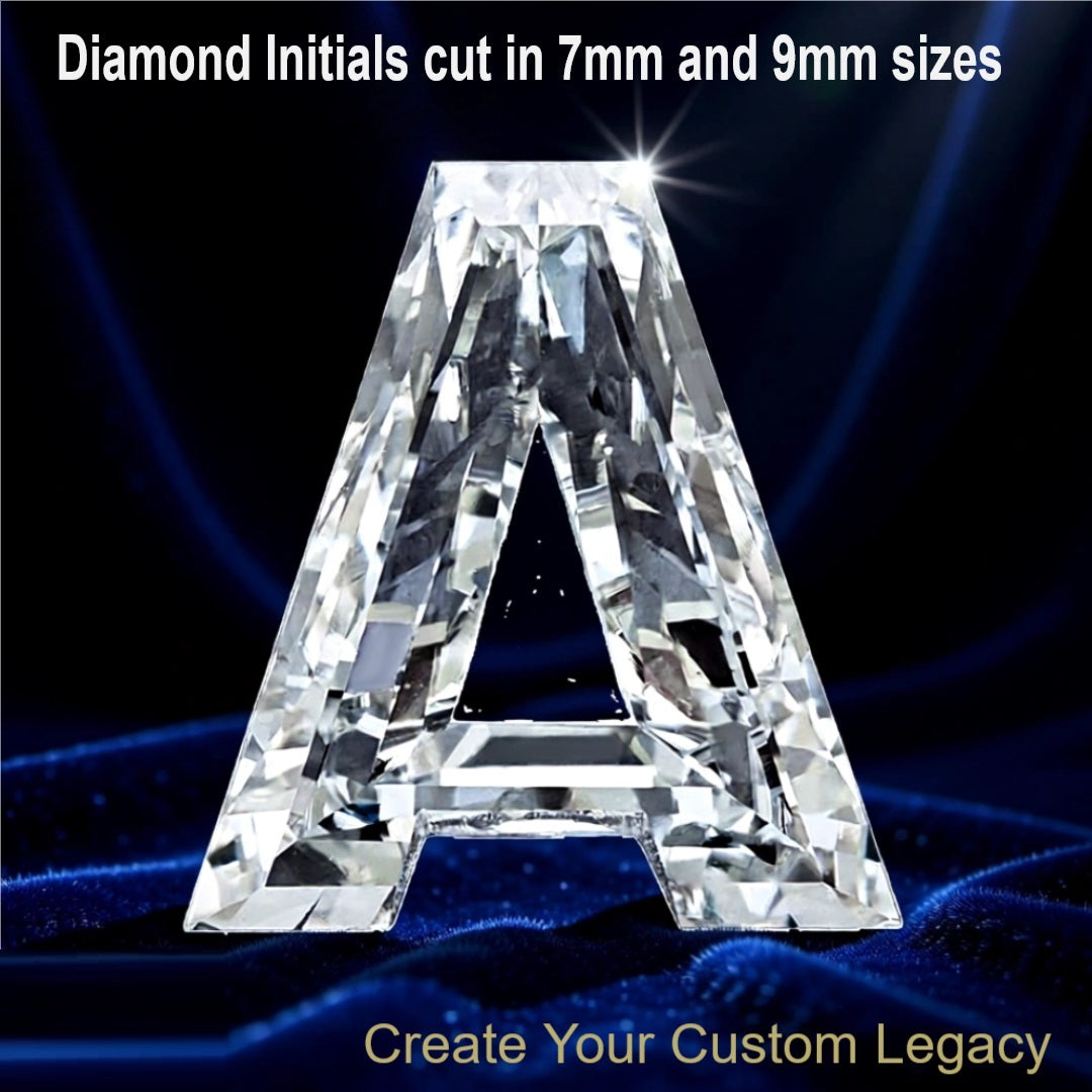 Certified Lab Grown Diamonds in A - Z Initial Letters VS1/VS2 D-E-F Size 7mm