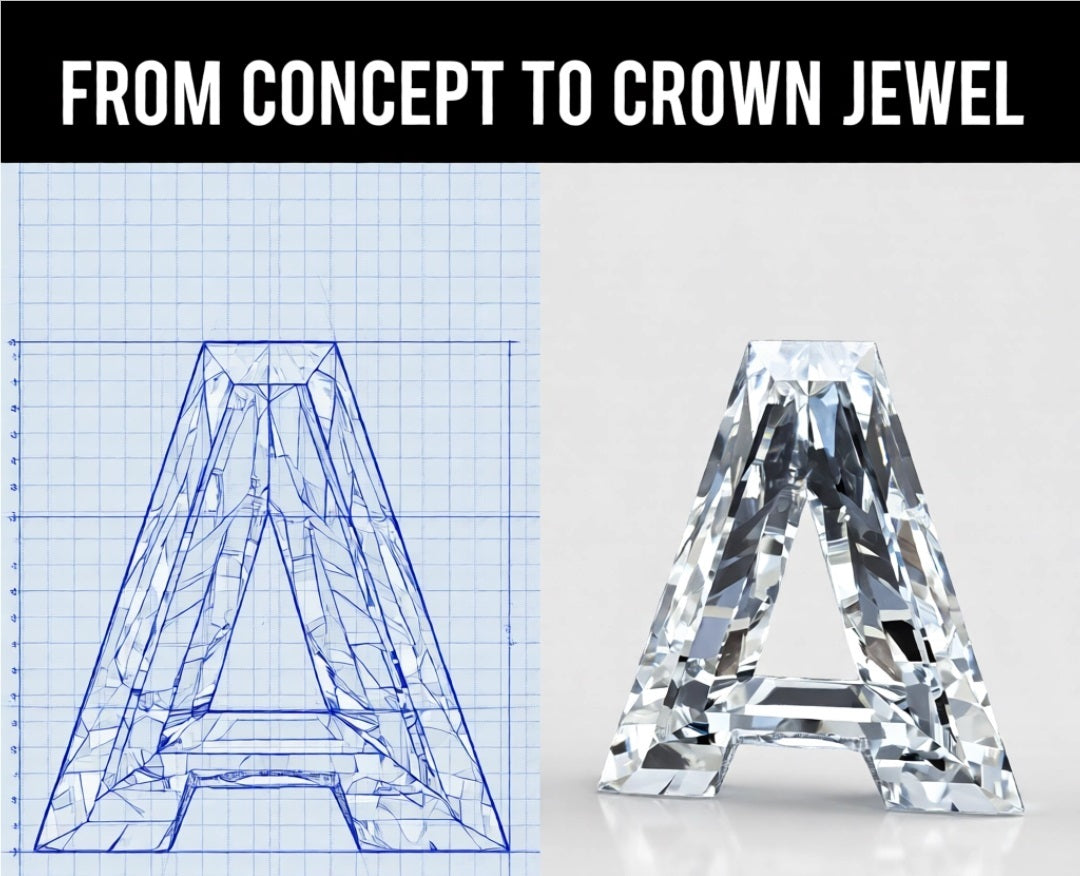 Certified Lab Grown Diamonds in A - Z Initial Letters VS1/VS2 D-E-F Size 7mm