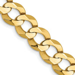 Load image into Gallery viewer, 14K Yellow Gold 8.3mm Solid Polished Light Flat Cuban Chain  length: 20 inches
