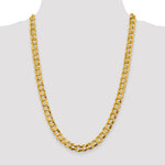 Load image into Gallery viewer, 14K Yellow Gold 9.4mm Lightweight Flat Cuban Chain
