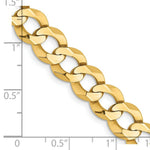 Load image into Gallery viewer, 14K Yellow Gold 9.4mm Lightweight Flat Cuban Chain
