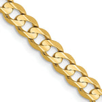 Load image into Gallery viewer, 14K Yellow Gold 4.5mm Open Concave Curb Chain
