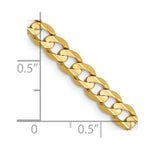 Load image into Gallery viewer, 14K Yellow Gold 4.5mm Open Concave Curb Chain
