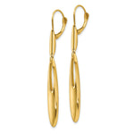 Load image into Gallery viewer, Leslie's 14K Yellow Gold Polished Leverback Dangle Earrings 52mm length
