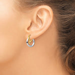 Load image into Gallery viewer, Leslie's 14K Two-tone Gold Hoop Earrings
