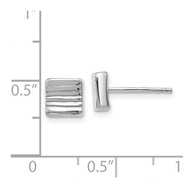 Leslie's 14K White Gold Post Earrings