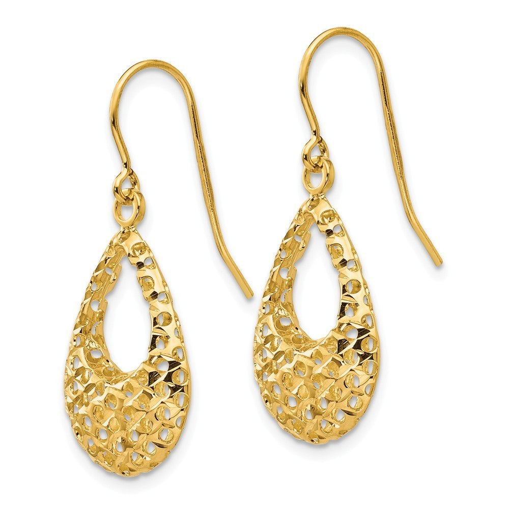 Leslies 14K Yellow Gold Shepherd Hook Earrings