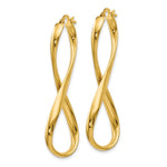 Load image into Gallery viewer, Leslie's 14K Yellow Gold Polished Infinity Hoop Earrings 46mm length
