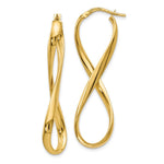 Load image into Gallery viewer, Leslie's 14K Yellow Gold Polished Infinity Hoop Earrings 46mm length
