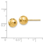 Load image into Gallery viewer, Leslie's 14K Yellow Gold Polished Faceted Post Earrings
