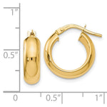 Load image into Gallery viewer, Leslies 14K Yellow Gold Polished Hoop Earrings 17mm length
