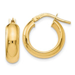 Load image into Gallery viewer, Leslies 14K Yellow Gold Polished Hoop Earrings 17mm length
