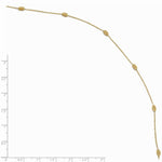 Load image into Gallery viewer, Leslie's 14K Yellow Gold Polished &amp; Diamond-cut with 1'' extension Anklet  Length 10'' inches
