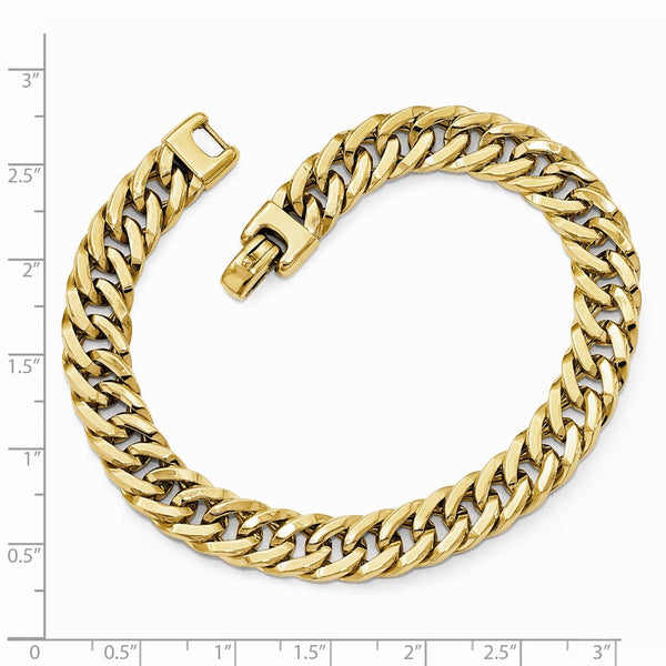 Leslie's 14K Yellow Gold Polished Men's Bracelet  Length 8'' inches