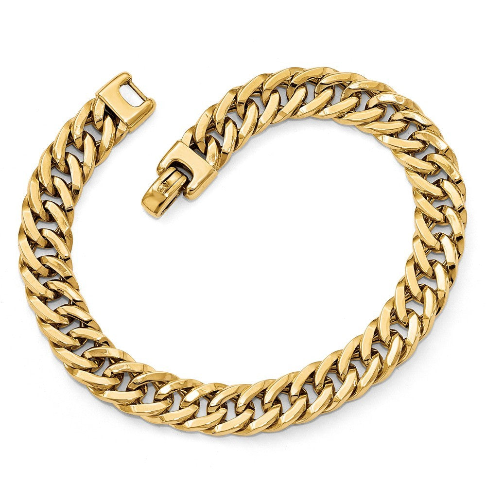 Leslie's 14K Yellow Gold Polished Men's Bracelet  Length 8'' inches