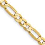 Load image into Gallery viewer, 14K Yellow Gold 4.5mm Concave Open Figaro Chain
