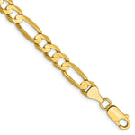 Load image into Gallery viewer, 14K Yellow Gold 7.5mm Concave Open Figaro Chain
