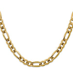 Load image into Gallery viewer, 14K Yellow Gold 7.5mm Concave Open Figaro Chain
