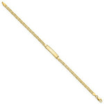 Load image into Gallery viewer, 14K Yellow Gold Anchor Link ID Bracelet  length: 7 inches

