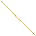 Load image into Gallery viewer, 14K Yellow Gold Flat Anchor Link ID Bracelet  length: 7 inches
