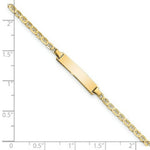 Load image into Gallery viewer, 14K Yellow Gold Flat Anchor Link ID Bracelet  length: 7 inches
