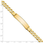 Load image into Gallery viewer, 14K Yellow Gold Flat Curb Link ID Bracelet  length: 8 inches
