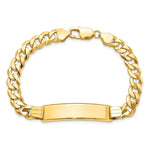 Load image into Gallery viewer, 14K Yellow Gold Flat Curb Link ID Bracelet  length: 8 inches
