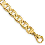 Load image into Gallery viewer, 14K Yellow Gold 11mm Hand-polished Anchor Link Chain Necklace  Length 20'' inches
