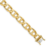 Load image into Gallery viewer, 14K Yellow Gold 13mm Hand-Polished Anchor Link Chain Necklace  Length 20'' inches
