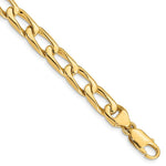 Load image into Gallery viewer, 14K Yellow Gold 8.5mm Hand-Polished Open Link Chain
