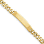 Load image into Gallery viewer, 14K Yellow Gold Hand-polished Curb Link ID Bracelet
