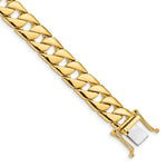 Load image into Gallery viewer, 14K Yellow Gold 10mm Hand-polished Link Chain Necklace  Length 20'' inches

