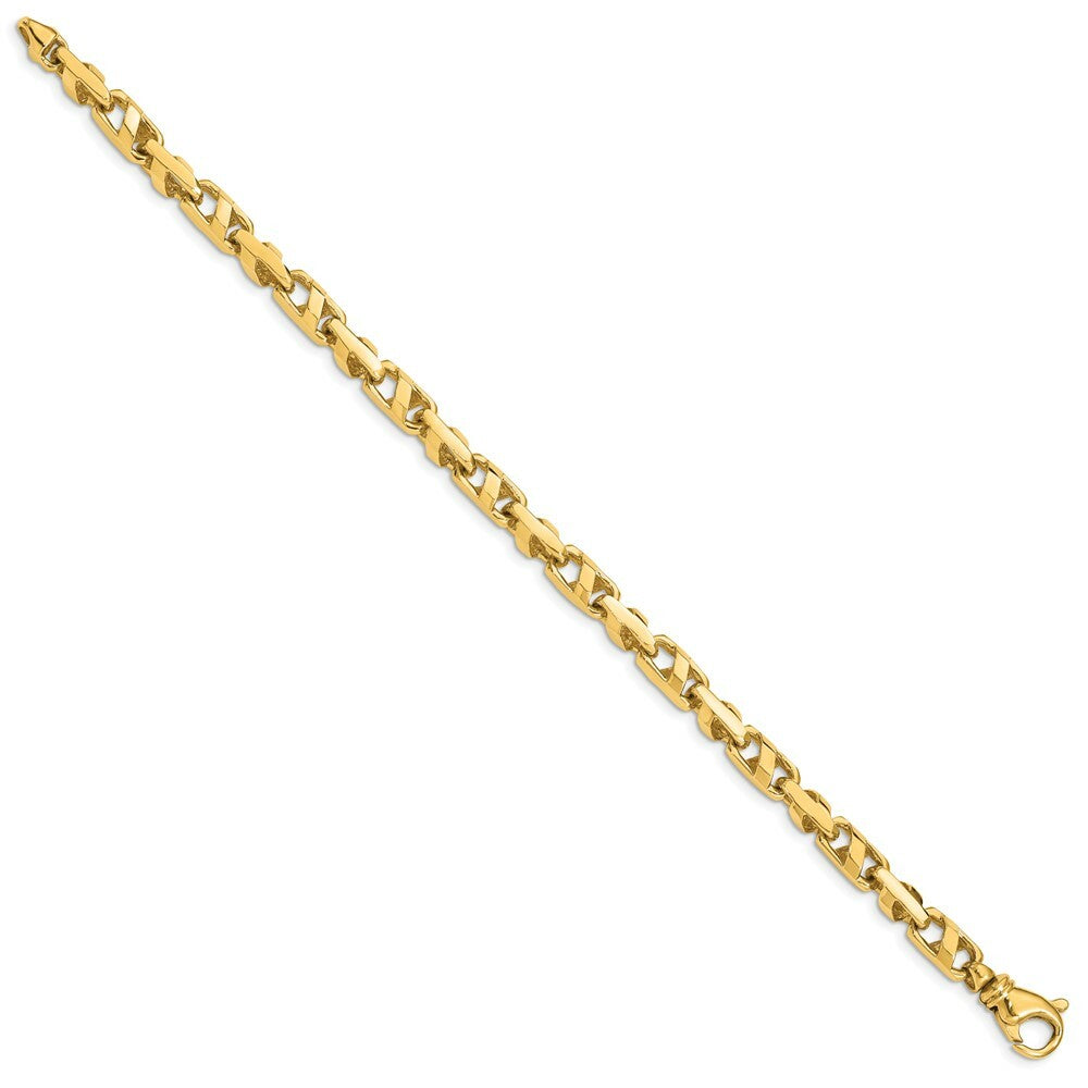 14K Yellow Gold 5.5mm Fancy Link Bracelet