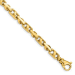 Load image into Gallery viewer, 14K Yellow Gold 5.25mm Fancy Link Chain Bracelet  Length 9'' inches
