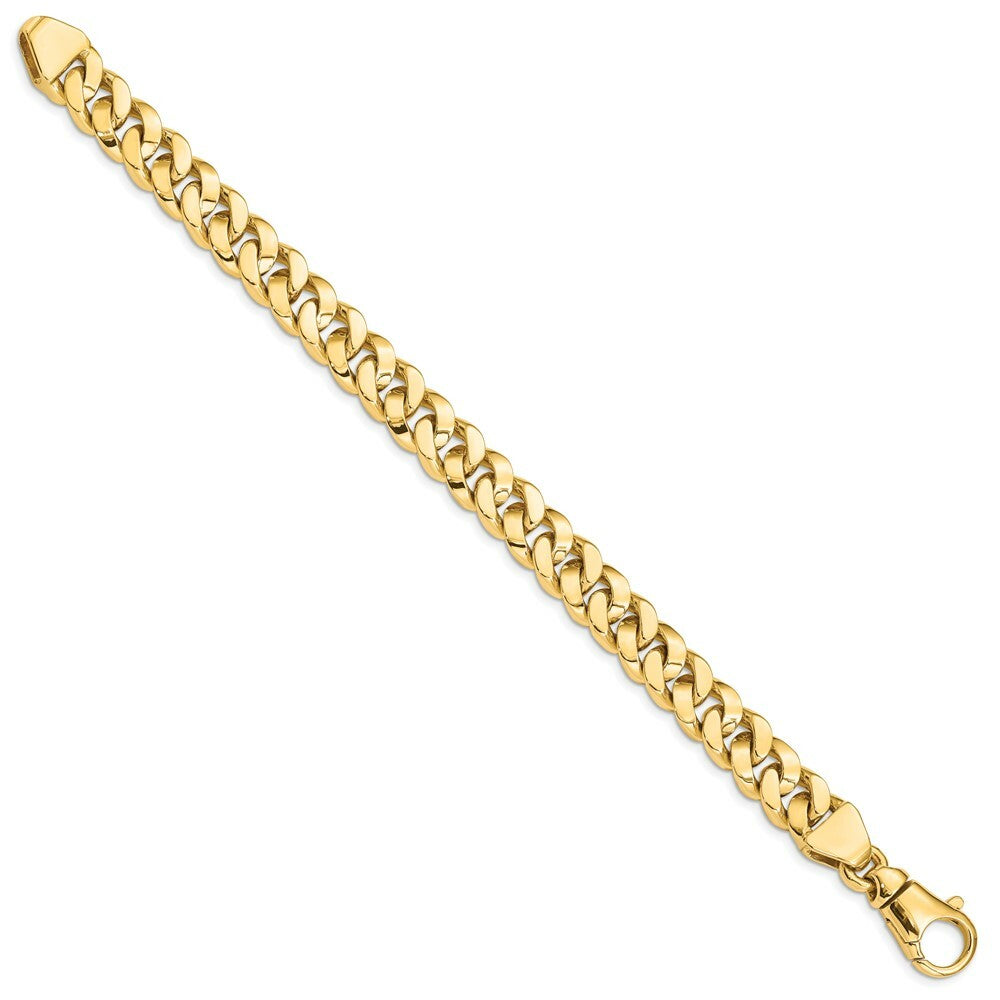14K Yellow Gold 10mm Polished Fancy Link Bracelet