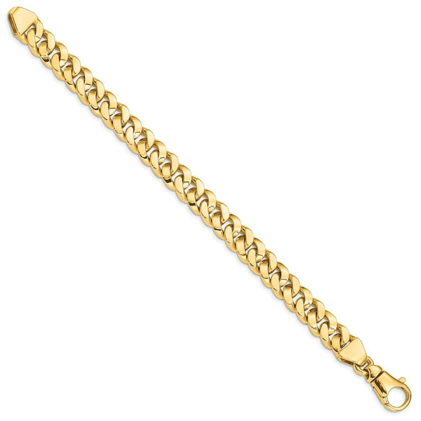 14K Yellow Gold 10mm Polished Fancy Link Bracelet