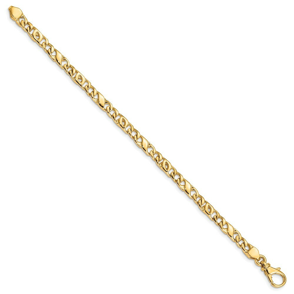 14K Yellow Gold 4.8mm Polished Fancy Link Chain