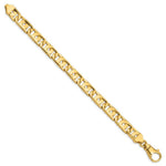 Load image into Gallery viewer, 14K Yellow Gold 10mm Hand-polished Fancy Link Bracelet
