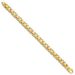 Load image into Gallery viewer, 14K Yellow Gold 10.1mm Hand-polished Fancy Link Bracelet
