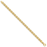 Load image into Gallery viewer, 14K Yellow Gold 6.1mm Hand-polished Fancy Link Bracelet
