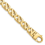 Load image into Gallery viewer, 14K Yellow Gold 11mm Fancy Link Chain Necklace  Length 20'' inches
