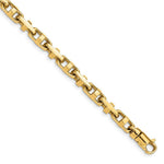Load image into Gallery viewer, 14K Yellow Gold 5mm Hand-polished Fancy Link Bracelet
