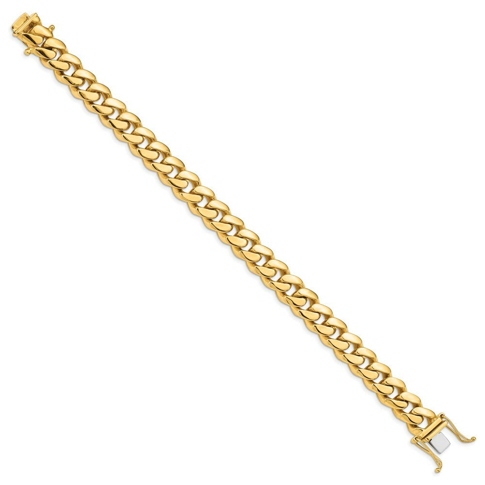 14K Yellow Gold 11.00mm Hand-polished Miami Cuban Chain  length: 8.25 inches