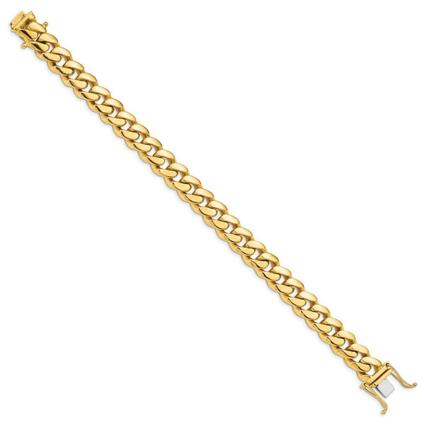 14K Yellow Gold 11.00mm Hand-polished Miami Cuban Chain  length: 8.25 inches