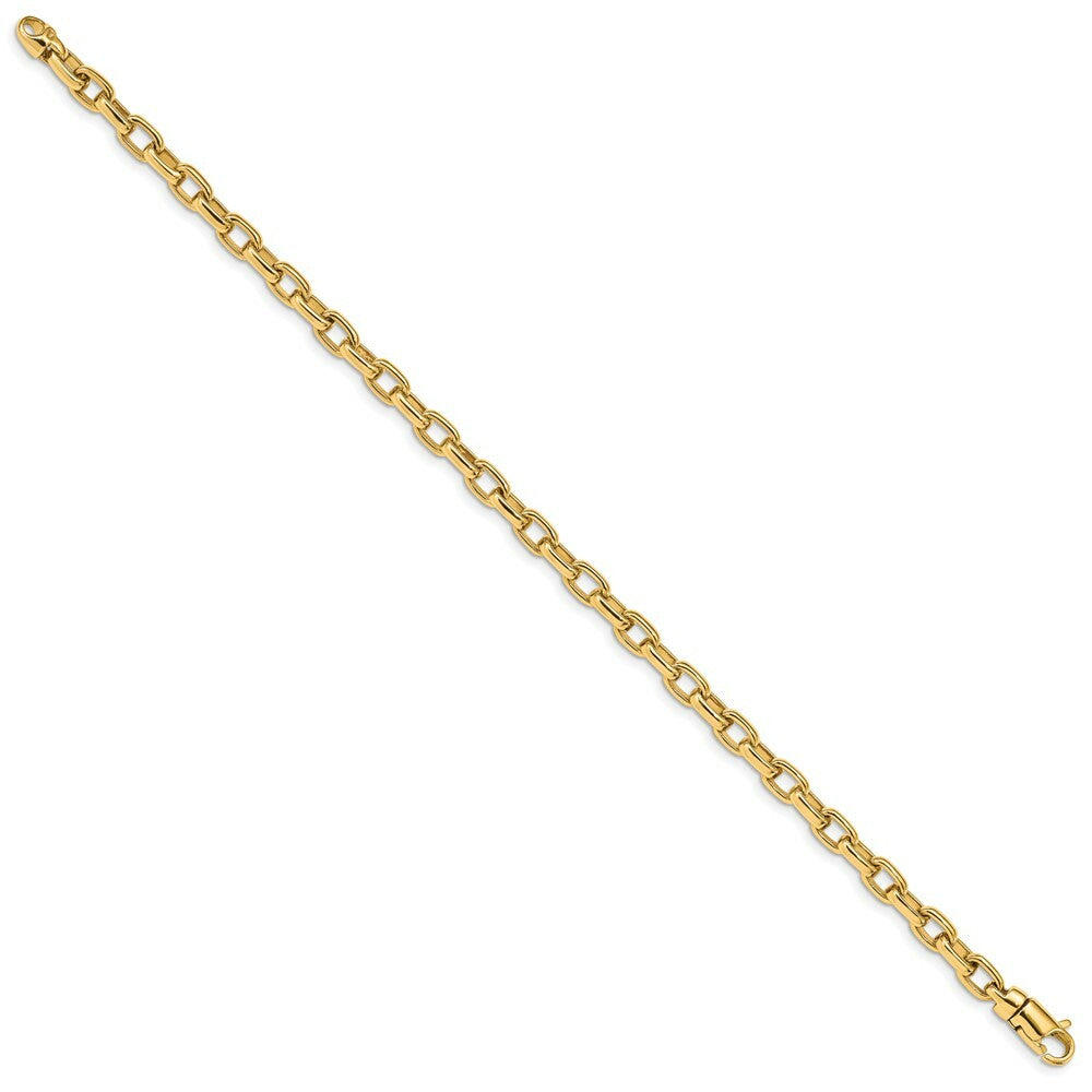 14K Yellow Gold 5.0mm Polished Fancy Link Bracelet